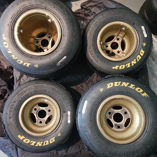 MXJ OTK Magnesium Rims and Tyres Set Kart Parts NZ