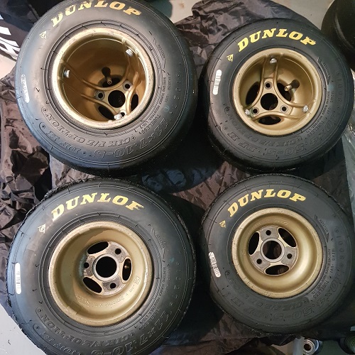 MXJ OTK Magnesium Rims and Tyres Set Kart Parts NZ